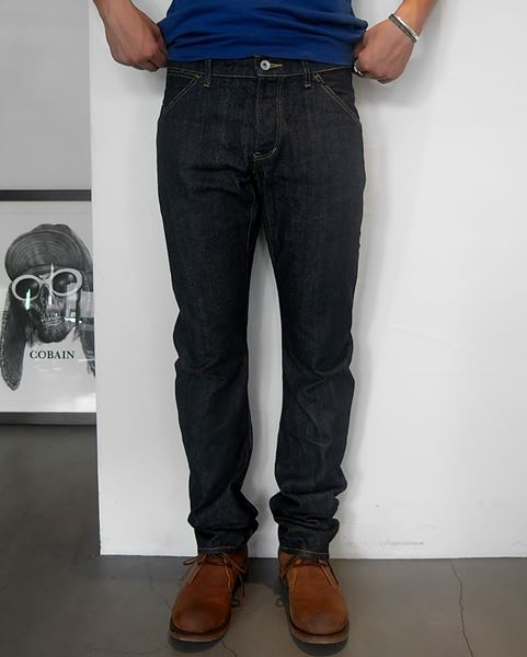 13,5ozインディゴデニム カーブパンツ