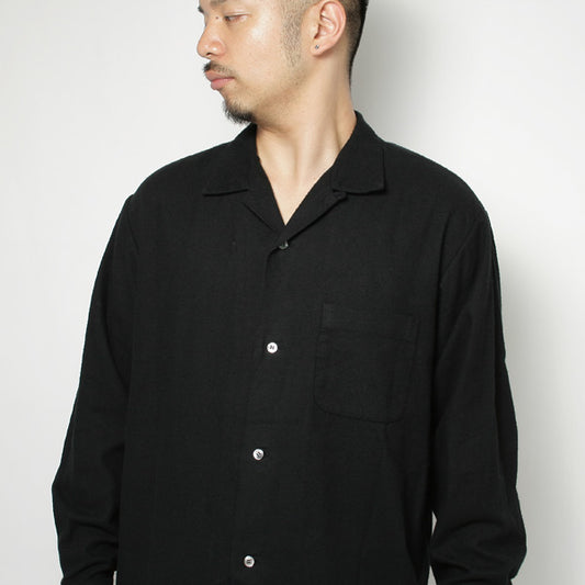 OPEN COLLAR SHIRTS ORGANIC COTTON FLANNEL