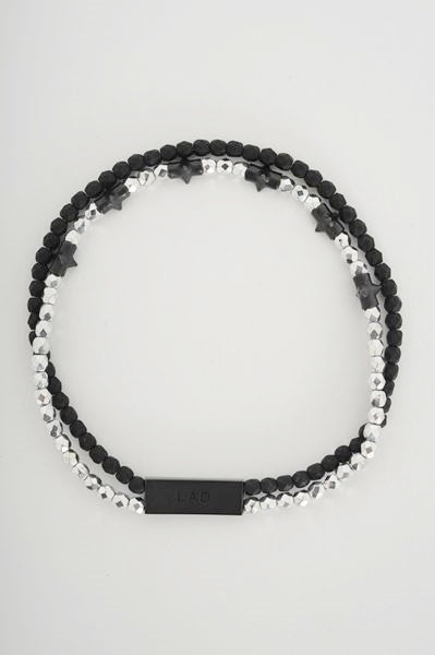 BEADS BRACELET DOUBLE 2TONE