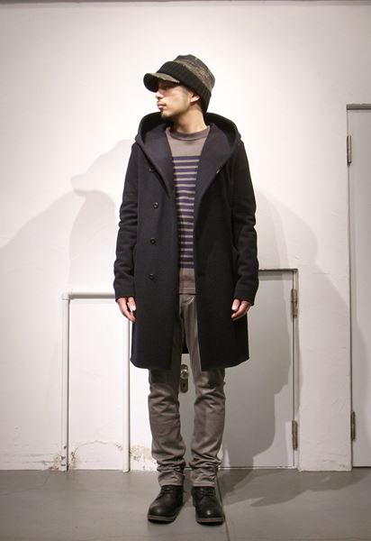 カシミヤ混ニットフラノ タイガーカモキャップ