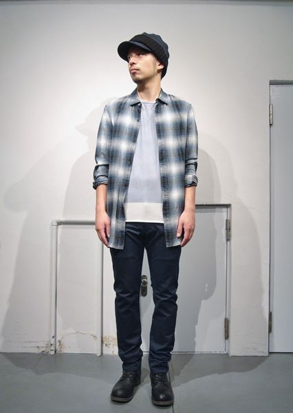 コットンストレッチチノ カーブパンツ