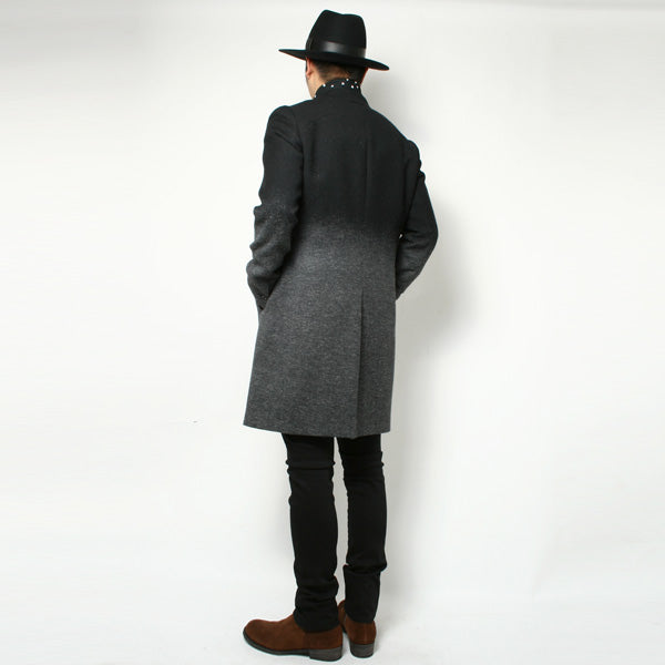 W/Ca/Heグラデーションジャガード チェスターコート