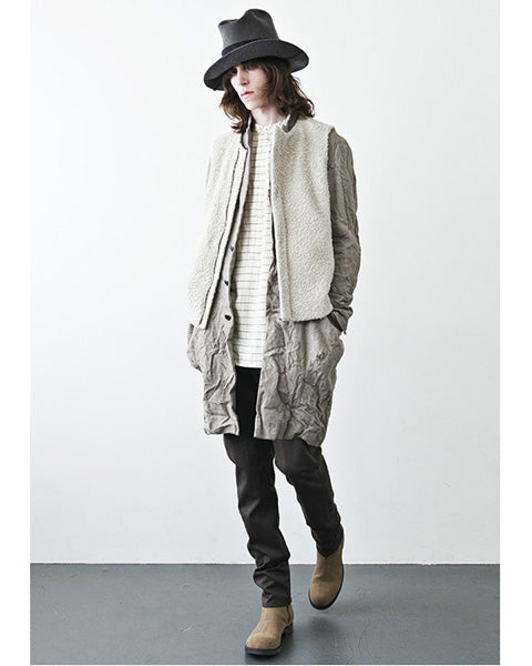 強縮カシミヤ混ストレッチメルトンハット