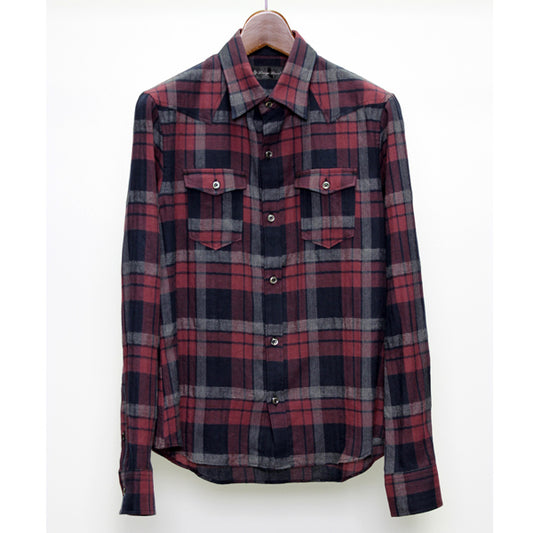 HERRINGBONE CHECK シャツ