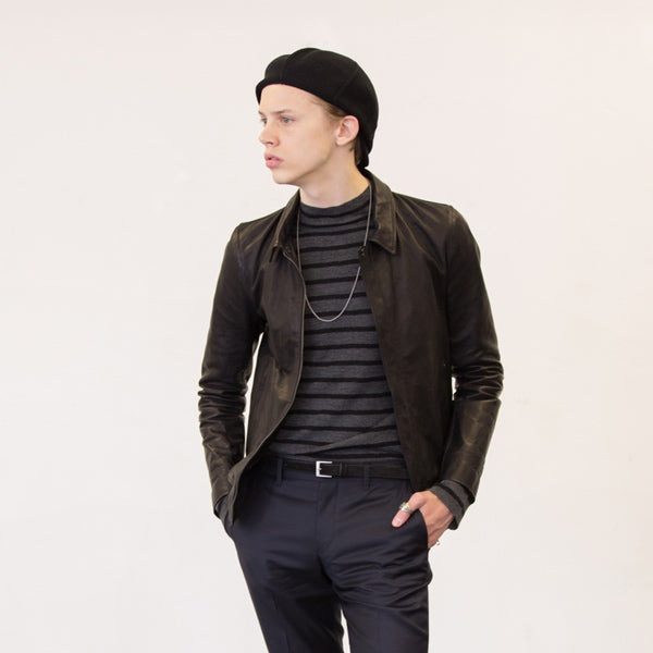 OIL WAX CALF シングルライダース