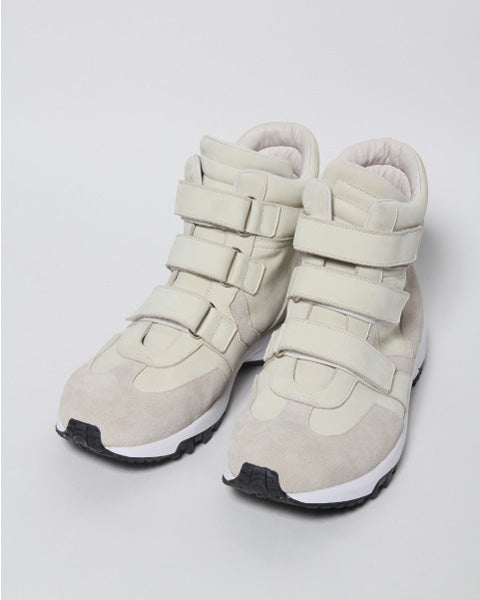 ヌバック ベルクロハイカットスニーカー