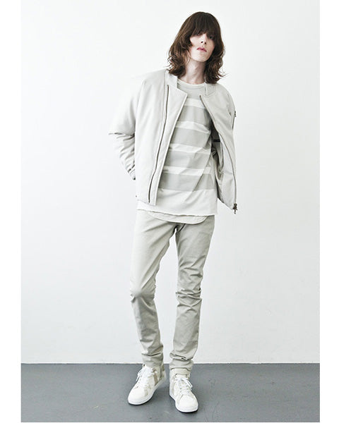 40/2CM コーティング度詰 クルーネックS/S