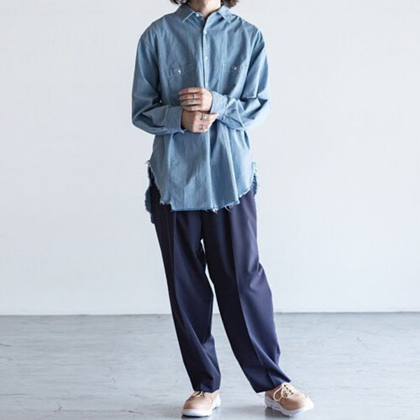 RESIZED UTILITY SHIRTS ORGANIC COTTON CHAMBRAY