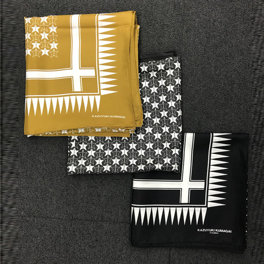 シルクツイル プリントシルクスカーフ (STAR GEOMETRIC)