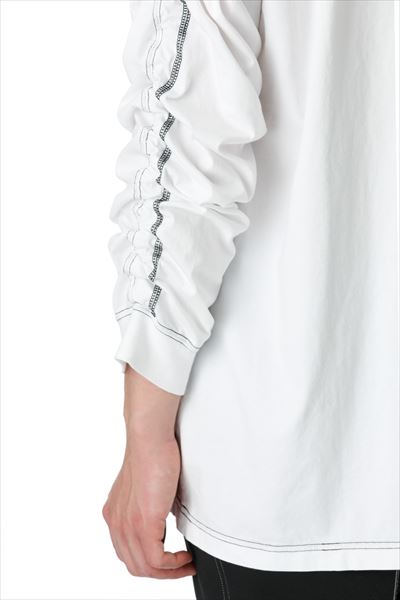 SUEDED CO JERSEY VESSEL L/S TEE