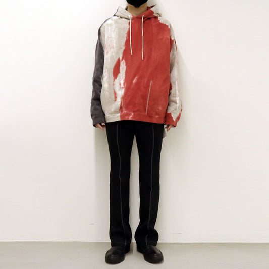 PE TRIPLE CLOTH FLARE TROUSERS