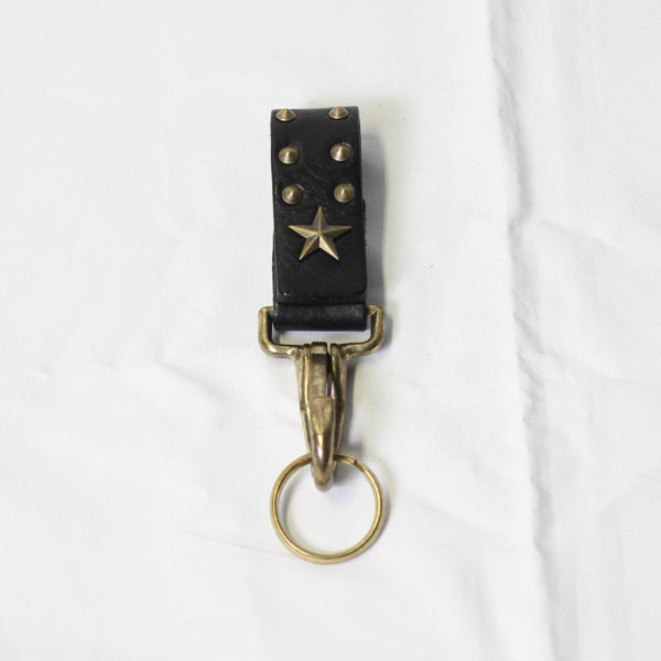 栃木 OIL LEATHER x 手揉み加工 キーリング