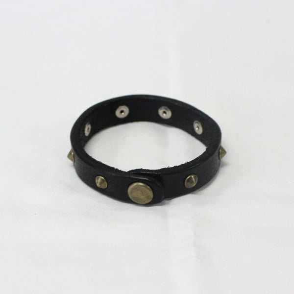 栃木 OIL LEATHER x 手揉み加工 BRACELET