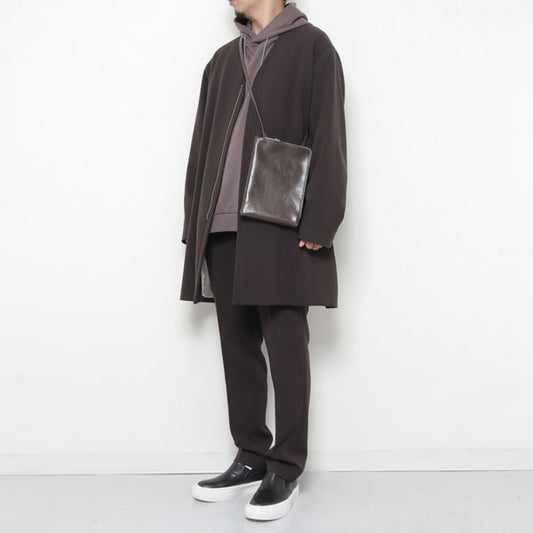 COW LEATHER SHOULDER CLUTCH BAG