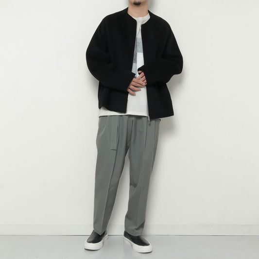 COW LEATHER SLIP-ON SNEAKERS