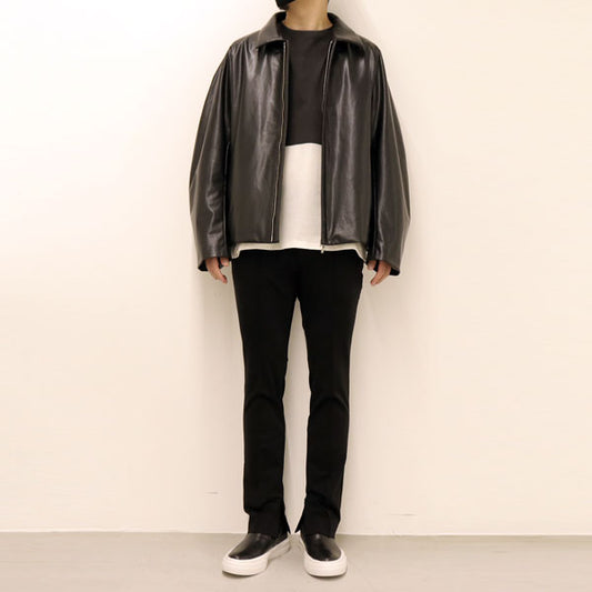 SYNTHETIC LEATHER FLIGHT JACKET