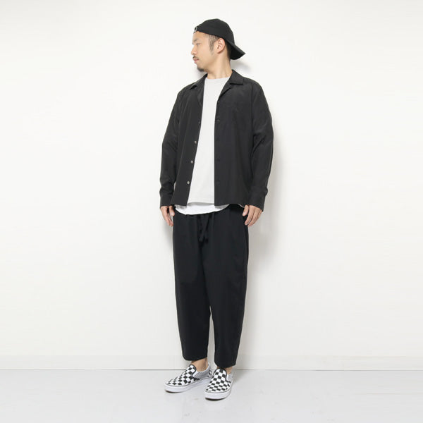 タスランタイプライターピーチ ワイドテーパードパンツ