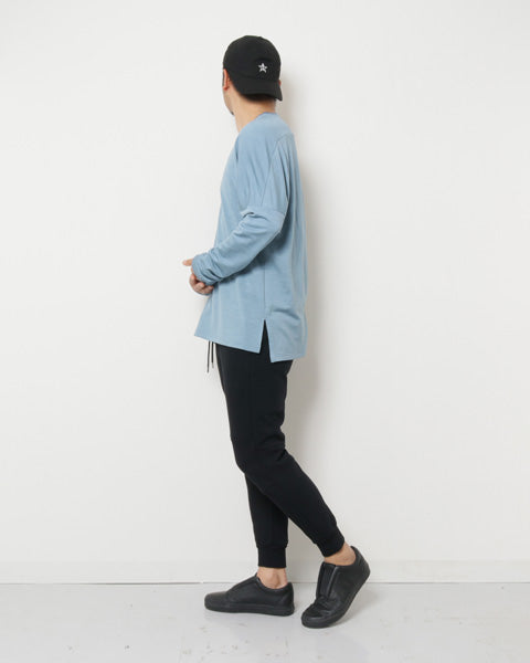 ウォッシャブルウールスヴィン裏毛 クルーネックドルマンL/S