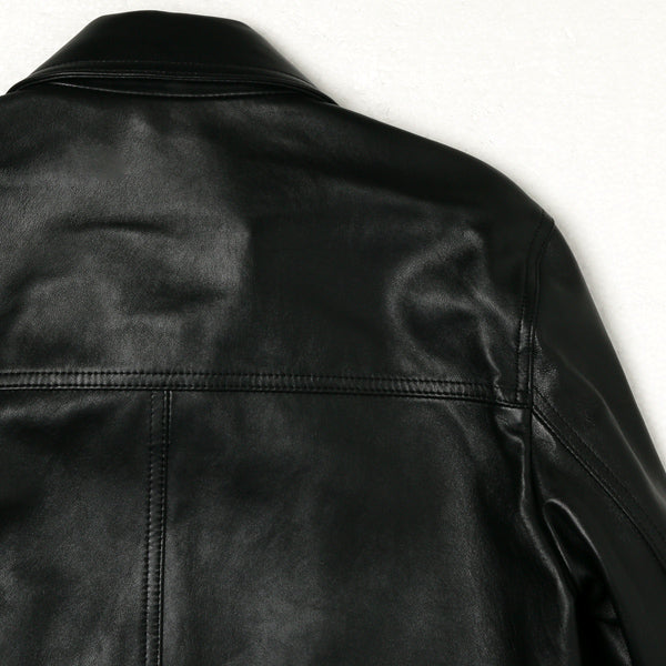 FLAP POCKET LEATHER BLOUSON