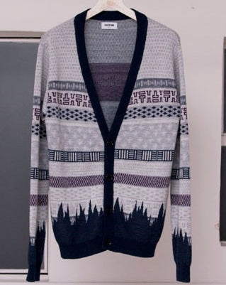 アソートジャガードニット カーディガン