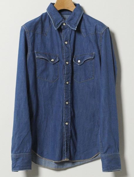 7,5oz WESTERN SHIRTS L/S VINTAGE WASHED (DARK)