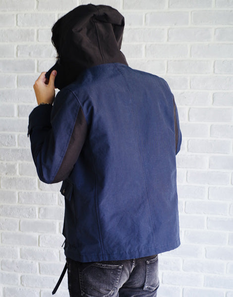 COTTON NYLON 塩縮 HARD GROSGRAIN マウンテンパーカー