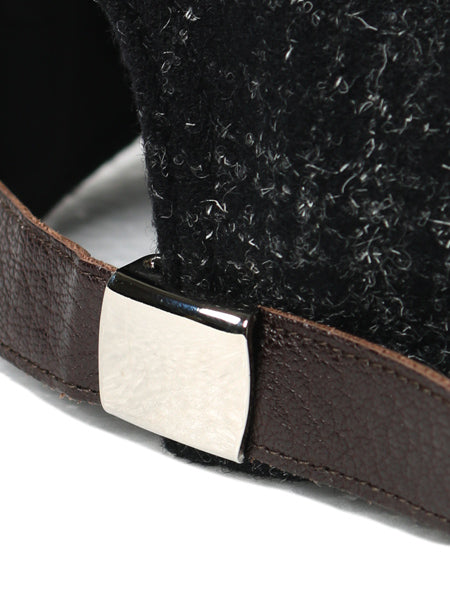 チェックウールキャップ