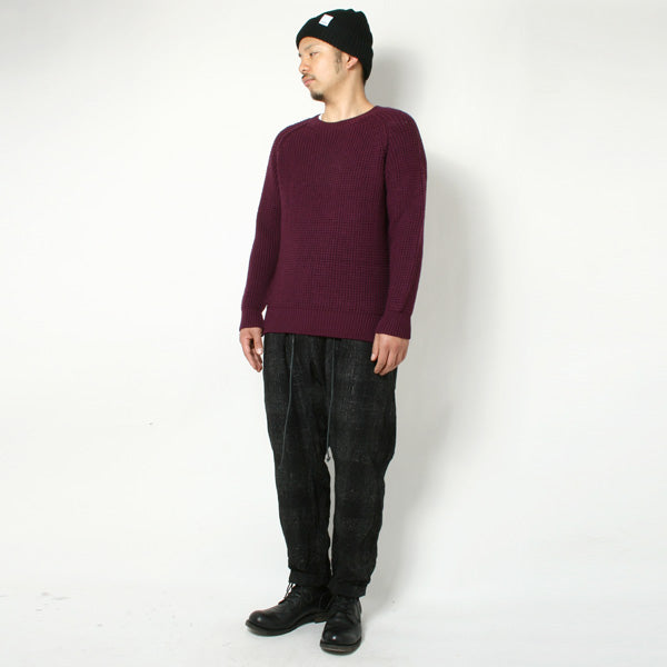 W/Hオンブレーチェックギャバ サルエルパンツ