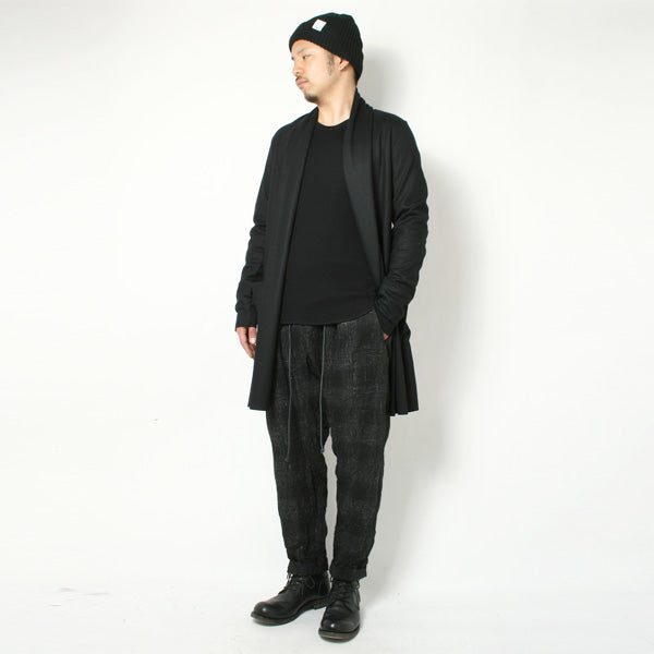 ウールワッフル クルーネック長袖