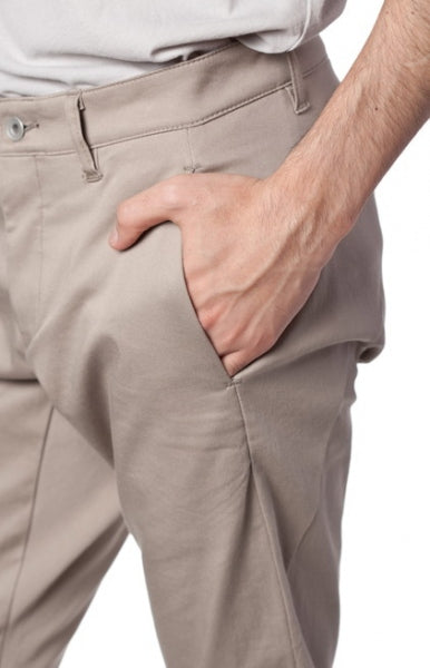 コットンストレッチチノ カーブパンツ