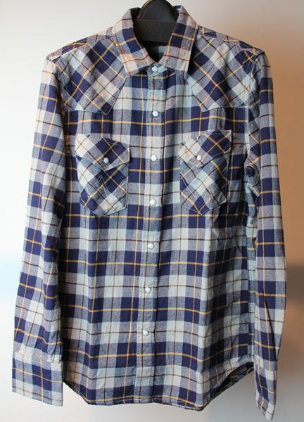 ライトネルチェックウェスタンシャツ L/S