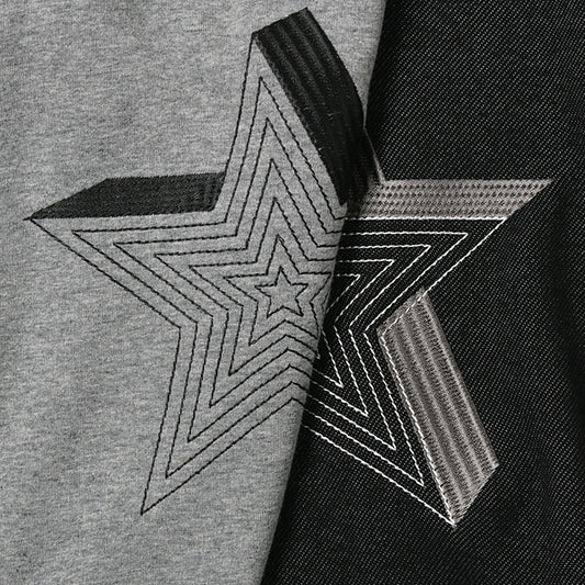 ファーパイル裏毛 刺繍フードプルオーバー