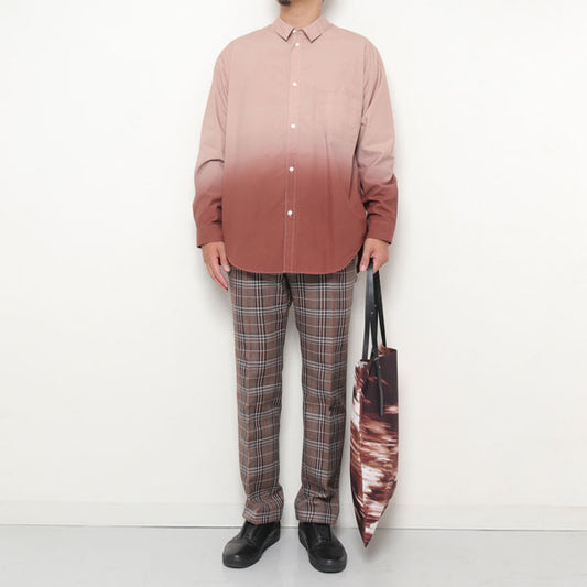 ブロード グラデーションオーバーダイ L/Sシャツ