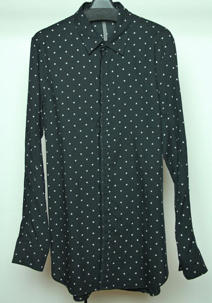 C/W ツイルドットプリントホックシャツ