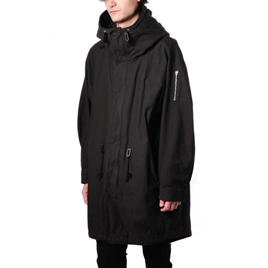 C/Nミリタリーバックサテン モッズコート