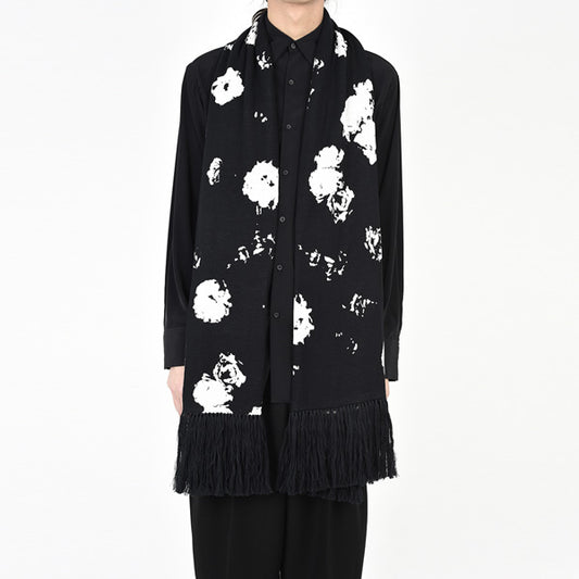 HIGH GAUGE WJQ KNIT ROSE MIX MUFFLER