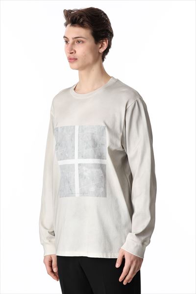 MARCERIZATION JERSEY PRINT L/S T-SHIRT