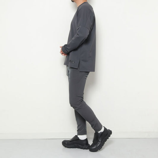 メリル裏起毛 クルーネックドルマンL/S