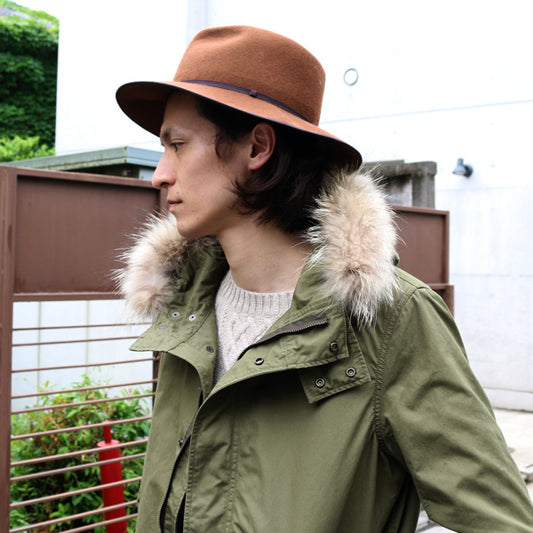 BY RACAL ウールロングブリムハット