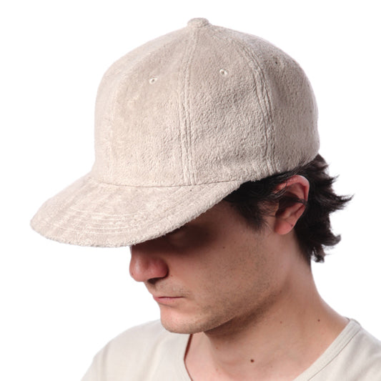 コットンヘリンボーンパイル ベースボールキャップ