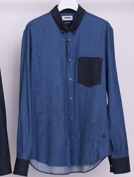 ドレスデニム BD シャツ