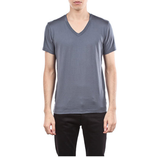 スーピマ天竺 Vネック 半袖