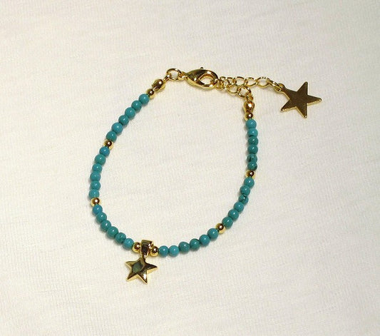 swinging star turquoise bracelet (turquoise)