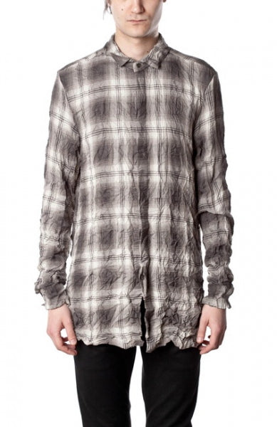 クラッシュPe/Coダブルガーゼ ロングシャツ