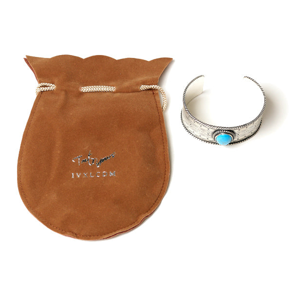 SILVER NATIVE TURQUOISE BOLD BANGLE