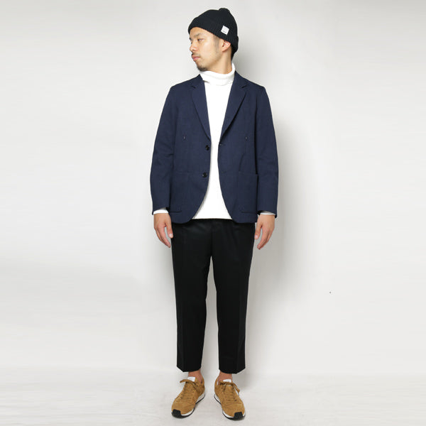 1TUCK TROUSER ORGANIC WOOL FLANNEL