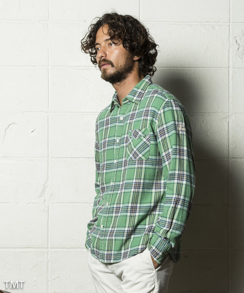 VINTAGE NEP TWILL CHECK SHIRTS