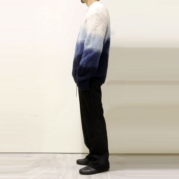 MOHAIR WOOL KNIT INTARSIA-KNIT SWEATER