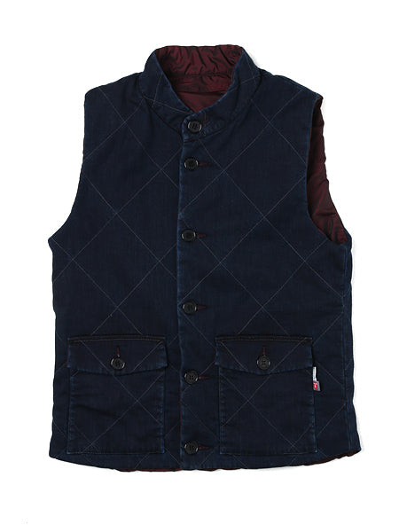 モダールデニム リバーシブルベスト