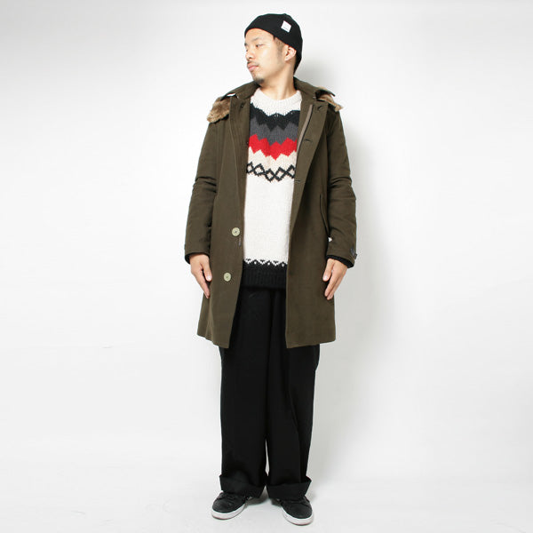 ノルディックジャガード ニットクルーネック